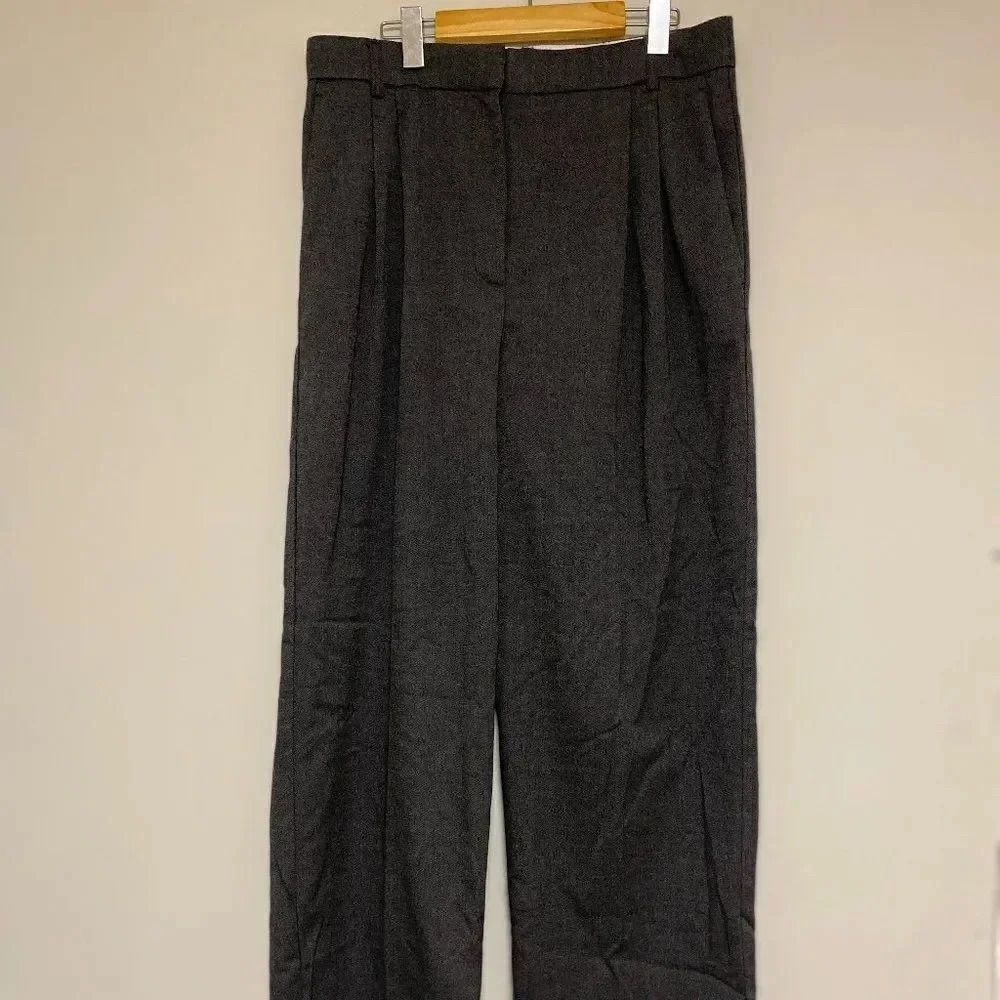 Dynamite Dark Grey Straight Trousers Size 10 - maybe Lila  style